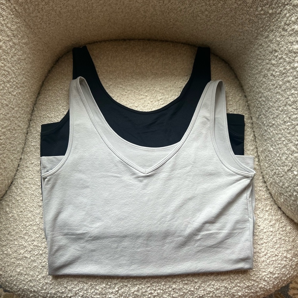 Banana Republic Black and Gray Camisoles